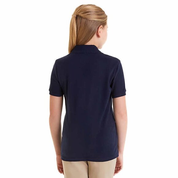 *2/$25* French Toast Girls School Uniform Polo 2-PACK Navy - Picture 3 of 5